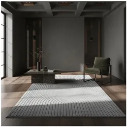 Outdoorteppich Silbergrau 140x200 cm - ENGADIN   Kadima Design