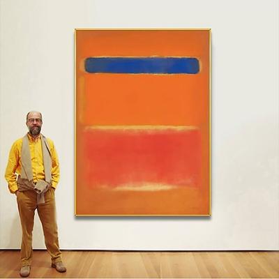 Morden Wand Dekor Mark Rothko handbemalt Rothko Leinwand abstrakte Kunst Innenarchitektur Minimalismus Kunst Malerei Wohnkultur gespannten Rahmen bereit zum Aufhängen