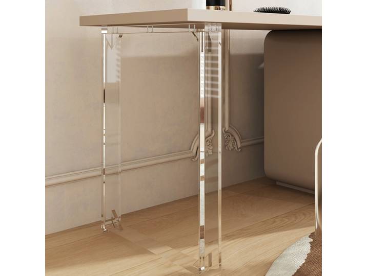 Pied de Table Transparent en Acrylique, Périphérique U Word, Pied de Table Flottant, Accessoires de Meubles