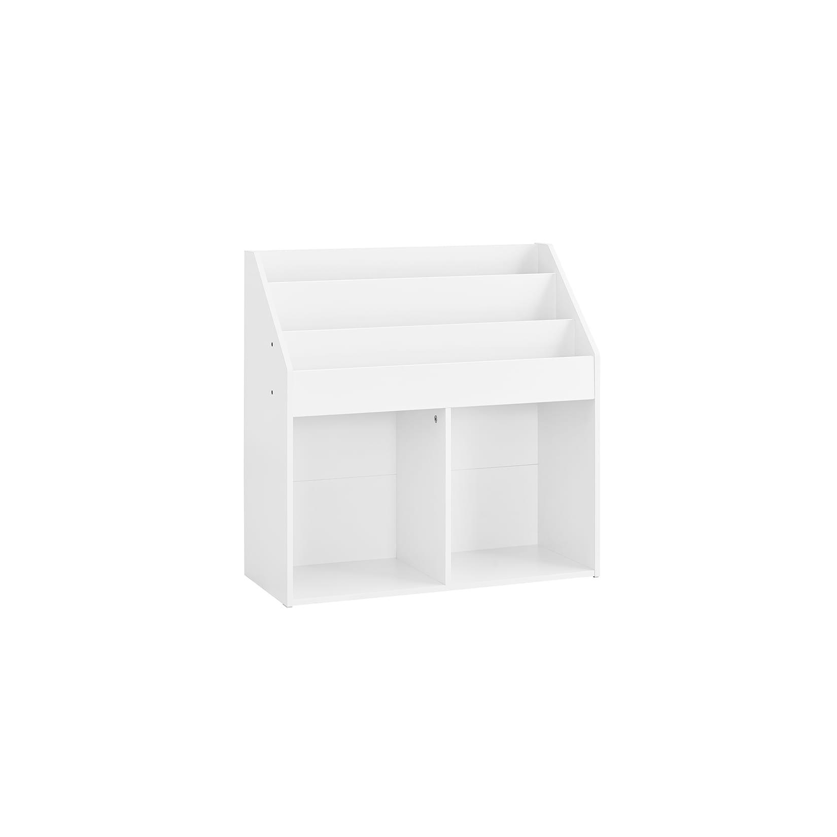 SoBuy Kinderregal mit 5 Fächern Weiß 68x30x68cm Minimalistisch