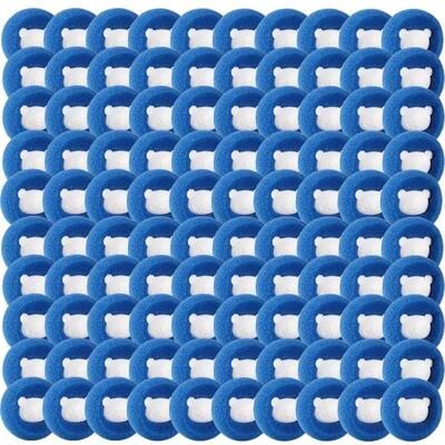 Inspired Finds Reusable Pet Hair Laundry Balls 100pcs Blue