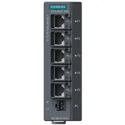 Siemens Industrial Ethernet Switch 6GK5005-0BA10-1AA3 (5 Ports), Netzwerk Switch, Schwarz