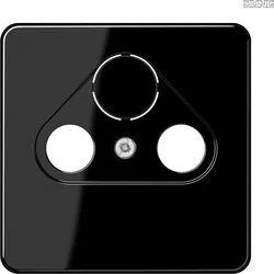 Jung CD561SATSW Abdeckung 3Loch für SAT-TV schwarz
