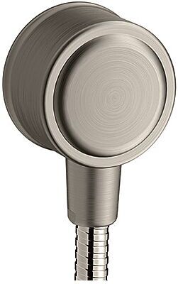 Hansgrohe Fixfit Wandanschluss 16884800 mit Rückflussverhinderer, Edelstahl-Optik