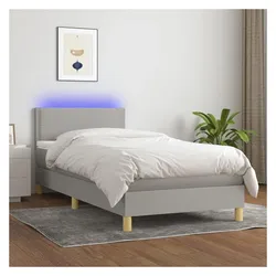 vidaXL, Boxspringbett, Gamisus (Flach mit Nägeln) (90 x 200 cm)