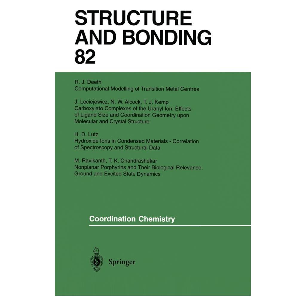Springer Coordination Chemistry (Englisch, Softcover) (55541176)