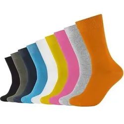 CAMANO Herren Socken Online comfort cotton Socks 9p, Größe 43-46 in Bunt Bunt