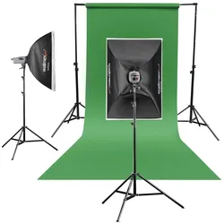 Walimex Hintergrundkarton (135 cm, 1000 cm), Hintergrundsystem, Grün