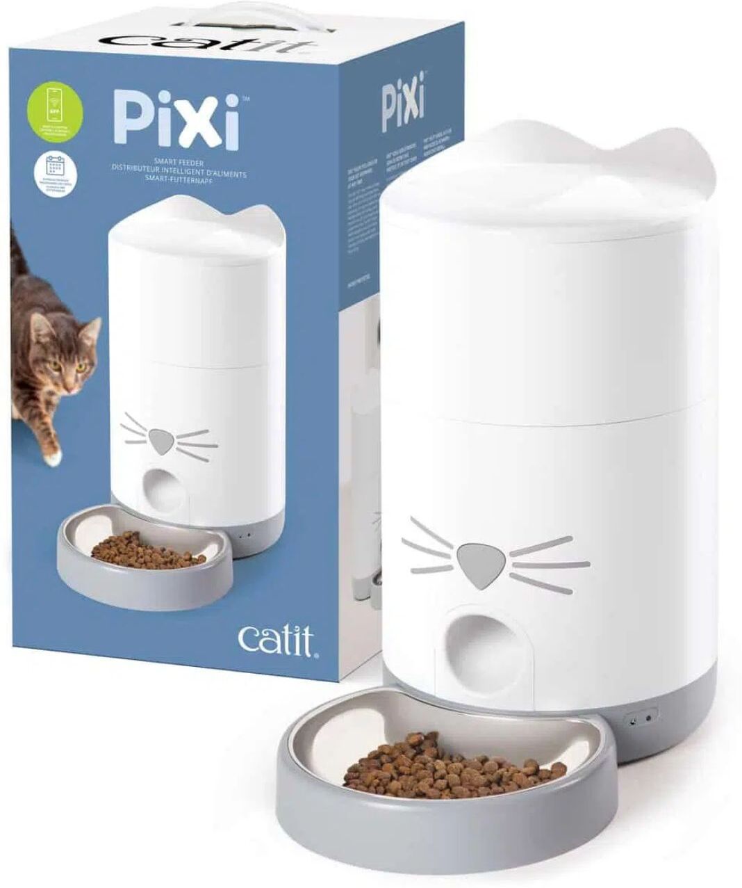 Catit Distributore Automatico Cibo per Gatti Pixi Smart Feeder 1,2 Kg