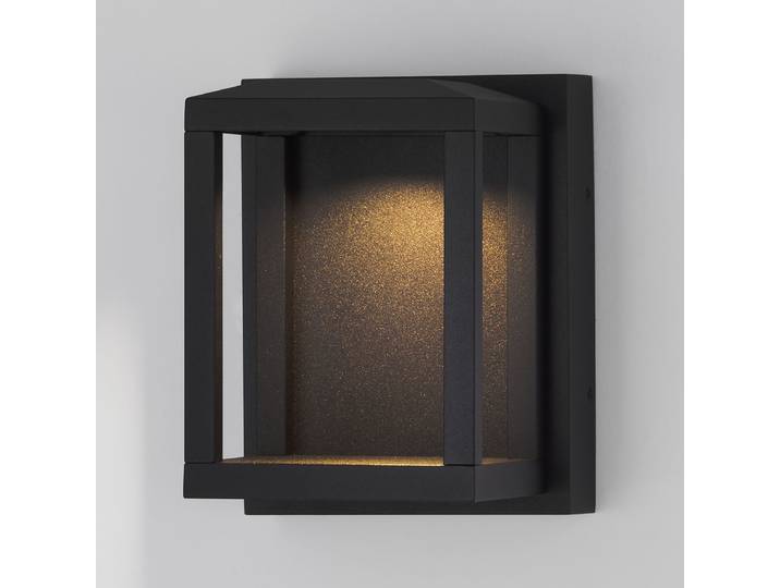 LED-Wandleuchte 10 x 13cm Schwarz