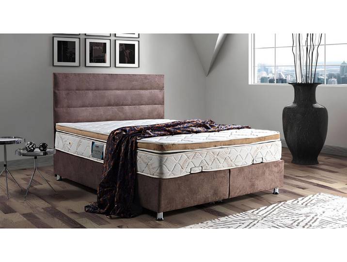 JVmoebel Polsterbett Modernes Polsterbett mit Stoffbezug und Stauraum in elegantem Design (Bett), Made in Europa