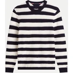 Gestreiftes Langarmshirt Schwarz M