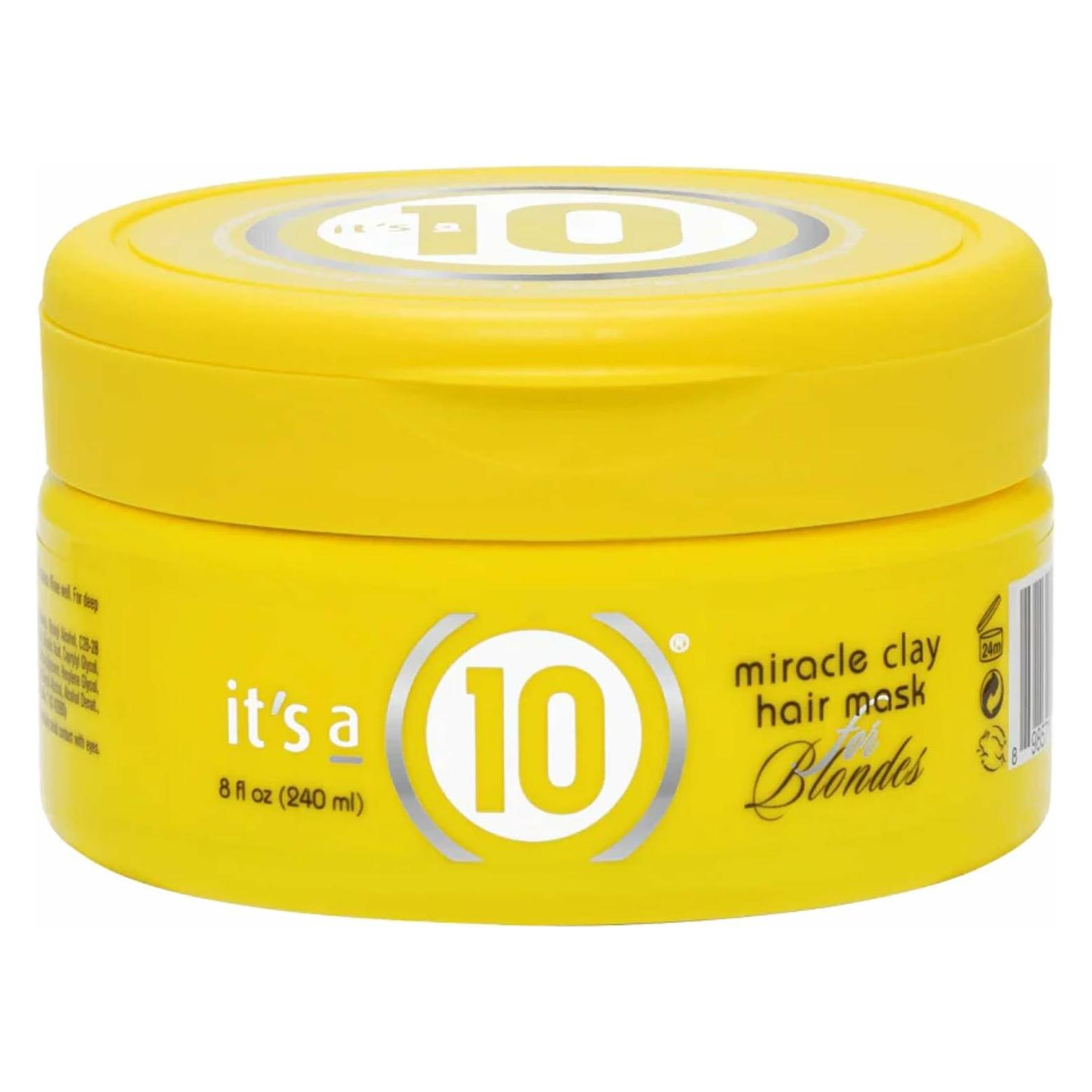 Subrina Haircare Miracle Clay Hair Mask für Blondinen 8 fl. oz. (240 ml) (ITA-00135)