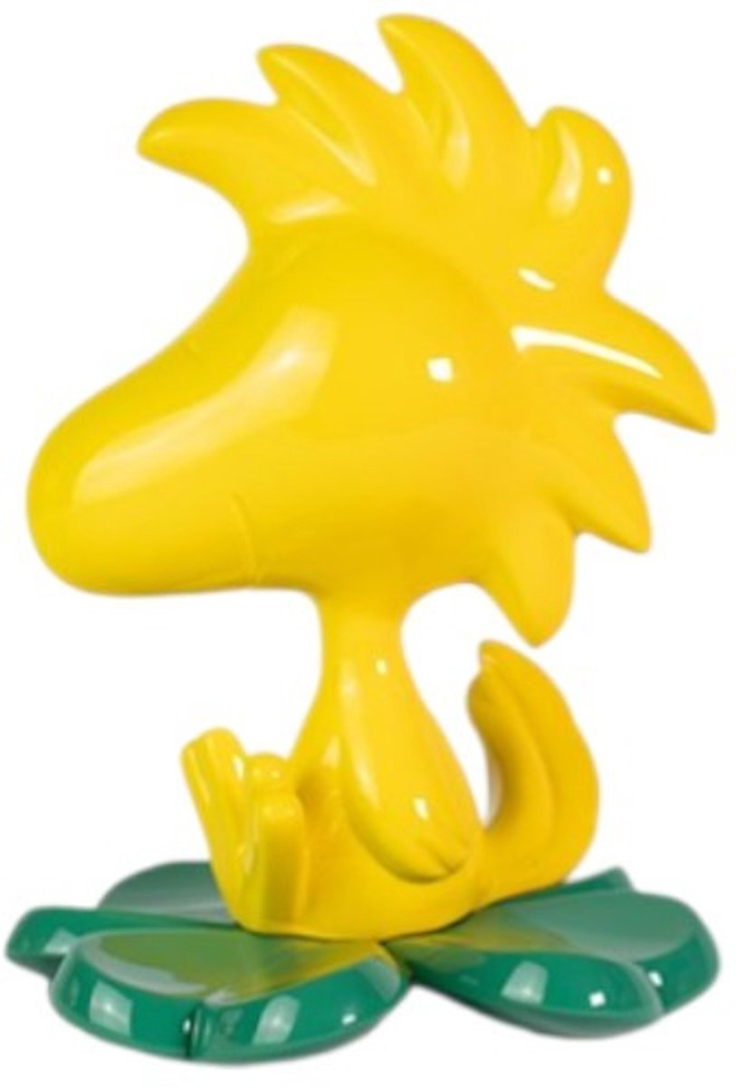 Leblon Delienne Woodstock Snoopy Peanuts Beeldje op een Klavertje Vier - 11 cm