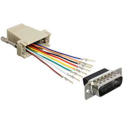 Delock 65432 RJ45 / VGA Adapter [1x D-SUB-Stecker 15pol. - 1x RJ45-Buchse] Schwarz, Grau, Silber