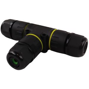 Luxula Kabelverbinder LX900124, IP68 wasserdicht, für 0,5 - 4 mm Kabel-Ø, 3-Wege Verteiler, 3-polig