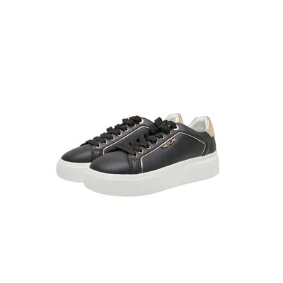 Sneaker REPLAY "Replay NOTTING W SOFT", Damen, Gr. 40, schwarz, Leder, unifarben, Schuhe Sneaker