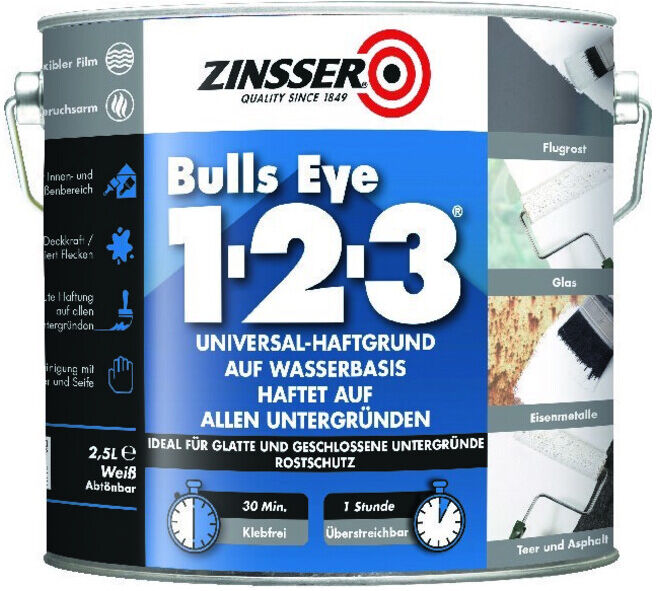 ZINSSER Bulls Eye 123 2,5L ; RUST-OLEUM (850.DE.2.5)