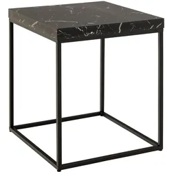 Actona »Barossa« Couchtisch Marmordekor Marquina schwarz 60x45x60 cm
