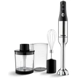 Evolveo Salente Mixxo multifunktionaler Stabmixer 3-in-1, 1200 W, Edelstahl, schwarz, Stabmixer, Schwarz