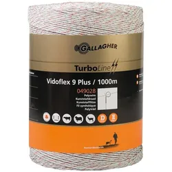Gallagher, Gartenzaun, Schrikdraad (1000 Meter / Wit) - Vidoflex 9 Plus
