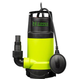 Zipper Schmutzwasserpumpe ZI-DWP900, 900 W, Ø 35mm Fremdkörper, 0,85 bar, 14000 l/h