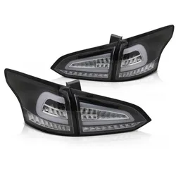 Voll LED Lightbar Rückleuchten passend für Ford Focus MK3 Turnier Bj. 11-18 Schwarz
