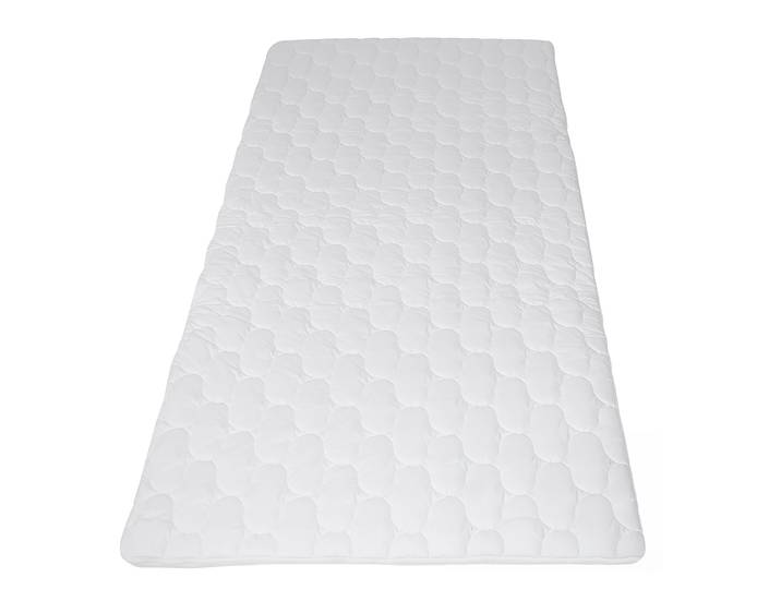 Matratzentopper Latex 100 x 200cm Jersey Weiß