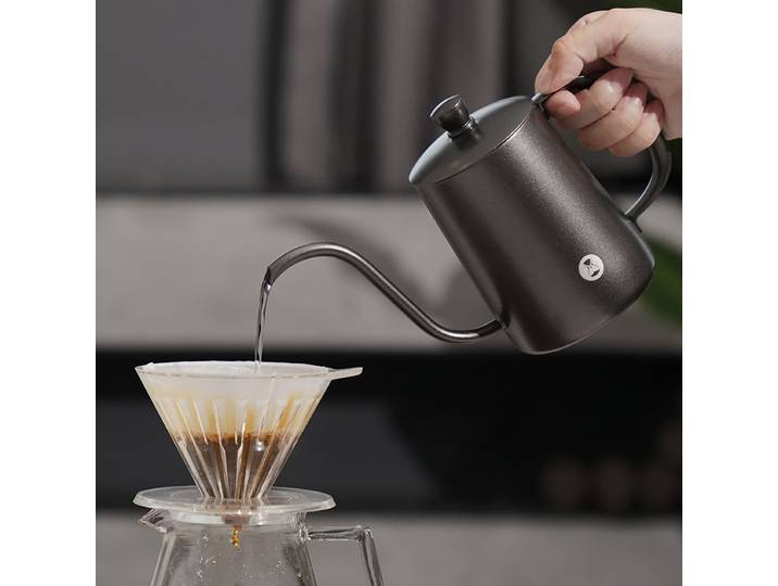 Bouilloire à bec de cygne TIMEMORE FISH03 300-600ML pour café, pot à café pour infusion manuelle 90 ° Carafe à café avec bec verseur breveté
