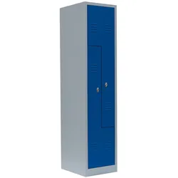 Z-Spind für 2 Pers.Umkleideschrank Stahl Kleiderspind 180x41,5x50cm Lichtgrau/Blau 525101