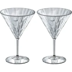 Club No. 12 Tritan Cocktail- und Drinkgläser aus Kunststoff 250 ml, hellgrau, 2 St.