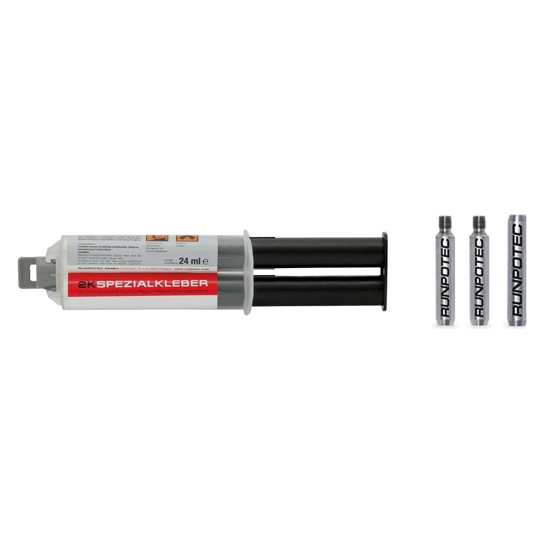 Runpotec RUNPO 20385 Reparatur-Set GF9 Gewinde RTG Ã12mm 4-teilig f.Glasfaserstab Ã9mm (20385)