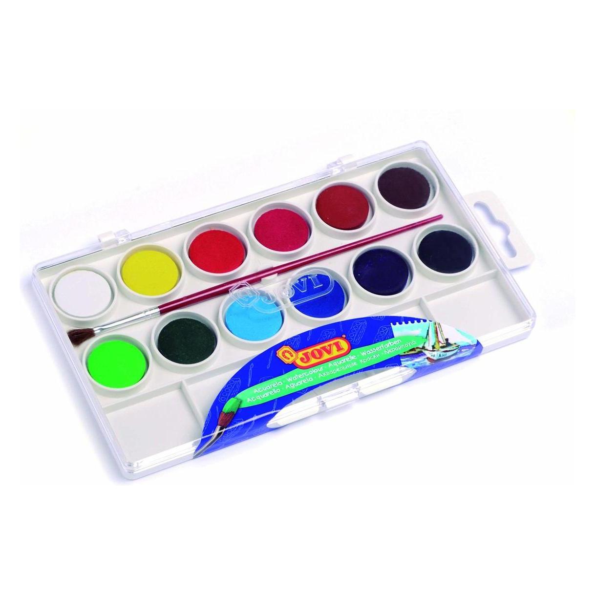 Jovi Wasserfarbkasten 12 Farben (22 ml) (800/12)