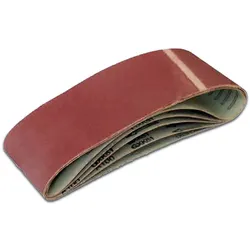 Vago-Tools 10x Schleifbänder Schleifband 100x610 mm Gewebebänder Korn 120