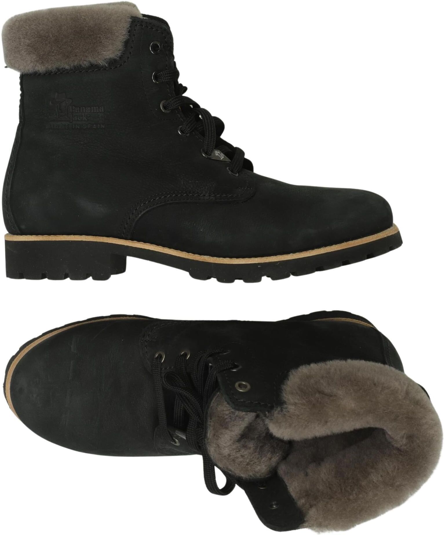 Panama Jack Damen Stiefelette, Schwarz, Gr. EU 42, Leder - Second Hand