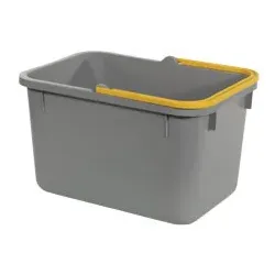 Numatic Eimer 17 Liter grau mit farbcodiertem Henkel (gelb)