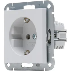 Kopp 949334008 HK07 - Schutzkontakt-Steckdose, Farbe: grau matt