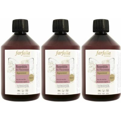 Farfalla Bio-Pflanzenwasser Rosenblüte Fl 500 ml x3 3x500 Körperpflege