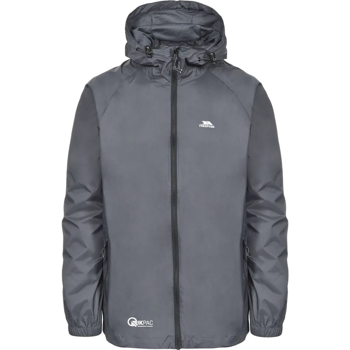 Trespass Qikpac Jacket - Unisex Packaway Jacket flint (FLI) M UAJKRAI10001_FLI_M