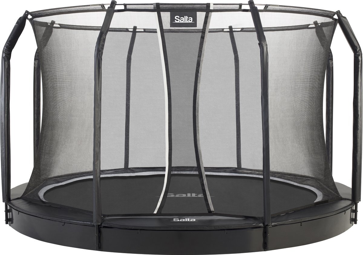 Salta Royal Bodentrampolin ebenerdiger Einbau Rund 396 cm mit Netz