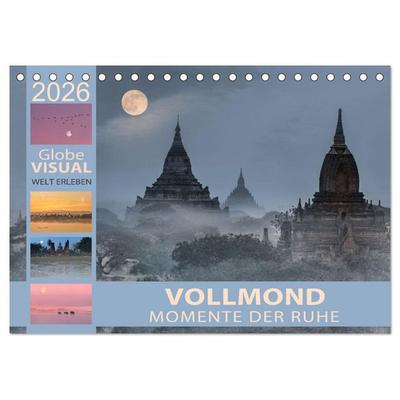 Vollmond - Momente der Ruhe (Tischkalender 2026 DIN A5 quer), CALVENDO Monatskalender