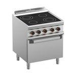 orange Glaskeramik-Herd Serie 70, mit Elektro-Backofen, 13,9 kW