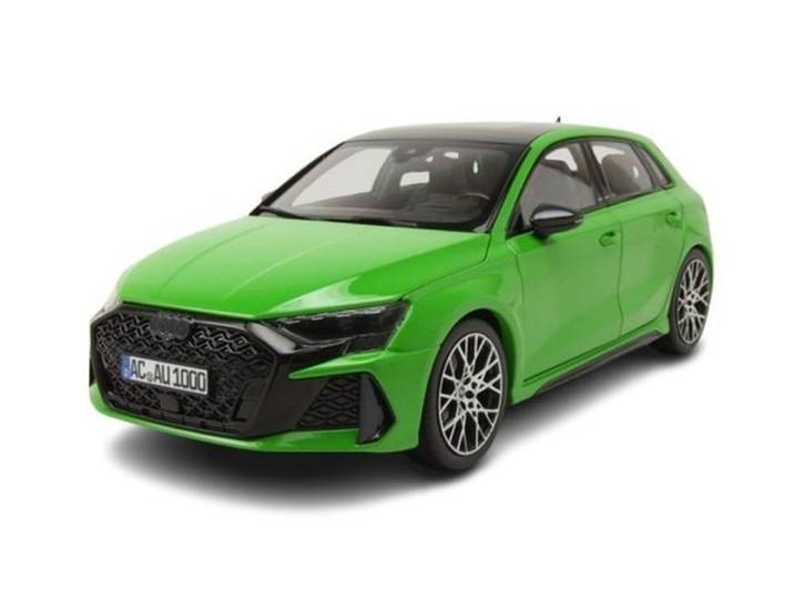 Norev Modellauto Audi RS3 Sportback 2025 grün metallic, Maßstab 1:18