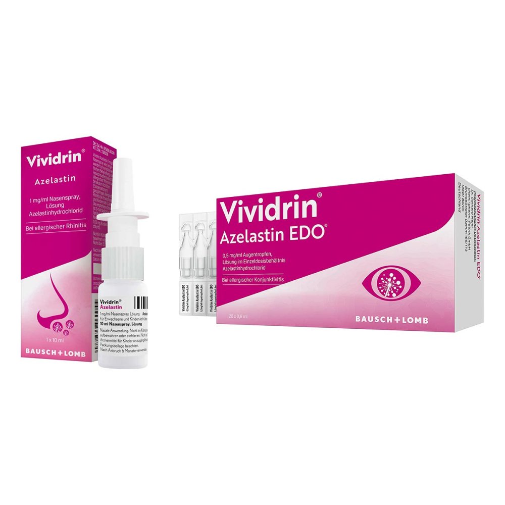 Dr. Gerhard Mann Vividrin Azelastin Nasenspray 1 mg/ml + Augentropfen 0.5 mg/ml 08104745