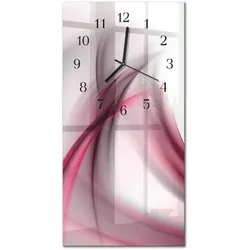 WANDUHR aus Glas 30x60 cm - Abstraktion
