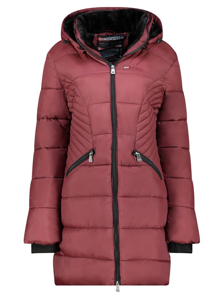 Geographical Norway Wintermantel "Bee" in Bordeaux - M
