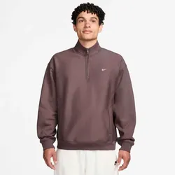Nike M Nl Solo Swsh Bb Quarter Zip T-Shirt Herren - tattoo/white