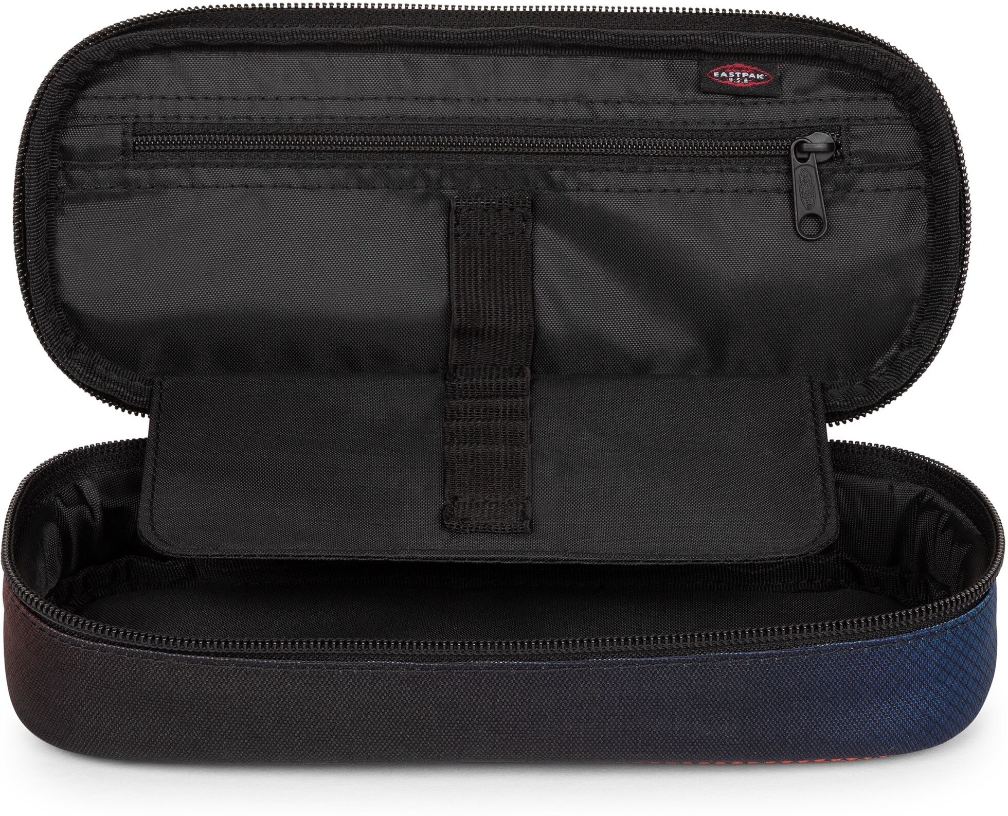 Schreibgeräteetui EASTPAK "OVAL SINGLE NBA Patch", Kinder, schwarz nba fade, Polyester, Schreibgeräteetuis Schreibgeräteetui, Federmäppchen, Schulmäppchen im NBA Basketball Design