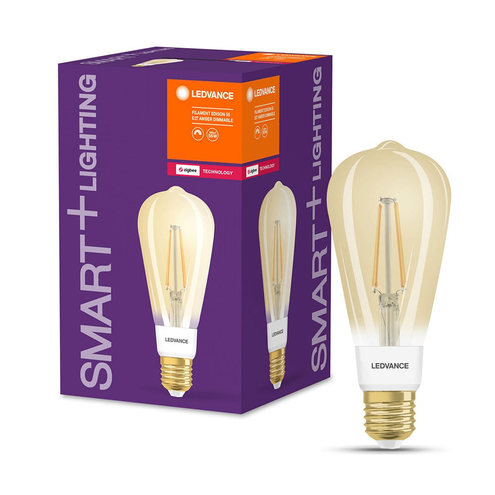 Ledvance SMART+ Filament LED lamp, ZigBee, E27, wit, warm comfortlicht
