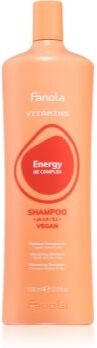 Fanola Vitamins Energizing Shampoo champô energizante para cabelo fraco com tendência para queda 1000 ml. Vitamins Energizing Shampoo